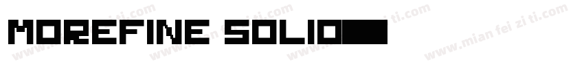 morefine solid字体转换